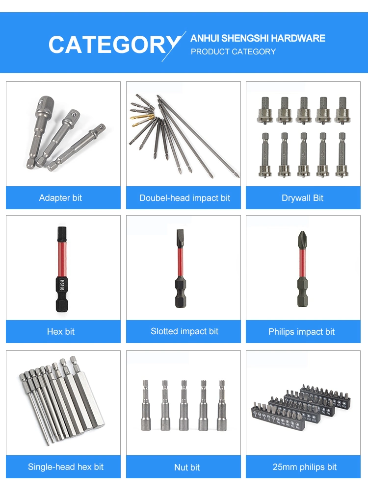 Security Set Tamper Proof Screwdriver Drill Screw Driver Bits Torx Flat Head 1/4" Hex Driver Bits